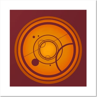 Orange Circles (Gallifreyan inspired) Posters and Art